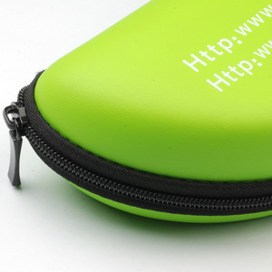 Estuche rígido protector para gafas con cremallera de cuero PU al por mayor, estuche de EVA - Product Image 5