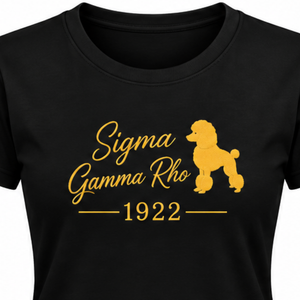 เสื้อยืดผู้หญิงลายกรีก SGRHO แบบกำหนดเอง พิมพ์ลายตัวอักษร Sigma Gamma Rho Sorority แขนสั้น คอกลม ผ้าฝ้ายลำลอง ขายส่ง - Product Image 3