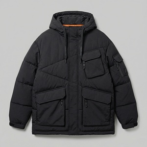<b>Utility</b> Hooded Puffer <b>Jacket</b> | Multi-Pocket Insulated Winter <b>Jacket</b> | Custom OEM Private Label Streetwear Manufacturer - Product Image 1
