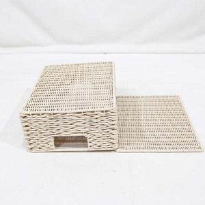 Caja de Almacenamiento Rectangular Resistente de Nuevo Diseño, con Cordón de Plástico y Tapa con Bisagras, Organizador de Armario - Product Image 6
