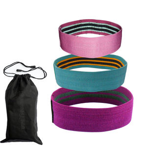 Bandes en tissu respirant antidérapantes robustes pour femmes, pour fessiers et jambes, bandes de résistance larges en coton pour hanches et cuisses - Product Image 5