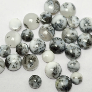Opale dendritique naturelle cabochon, pierre précieuse en vrac, opale dendritique pour la fabrication de bijoux - Product Image 2