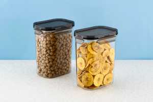 Zenara Contenant de Rangement Alimentaire Transparent Réutilisable en Plastique Moulé par Injection, Hermétique et Compatible Lave-Vaisselle pour Aliments Secs - Product Image 4