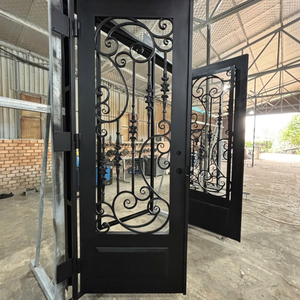 Puertas Metálicas de Acero de Primera Calidad para Ciudad de Ho Chi Minh con Detalles de Hierro Forjado, Entrada Impermeable para Proyectos Residenciales Elegantes de Alta Gama - Product Image 2