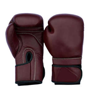 Guantes de Boxeo de Piel de Vacuno PU Transpirable de Alta Calidad con Diseño Moderno, Logotipo Personalizado Impreso, Servicio OEM, Unisex - Product Image 1