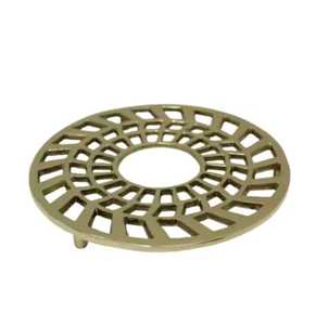 Vintage Copper Brass Pineapple <b>Trivet</b> Tropical Hollow Metal Hot Pad Heat Resistant Kitchen Counter Pot Coaster Stand Mat - Product Image 5