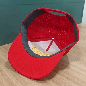 Gorras de Golf Personalizadas OEM de 5 Paneles, Perforadas con Corte Láser, Bordado 3D, Visera Precurvada, Estructuradas, ODM, MOQ Bajo, de Fábrica - Product Image 5