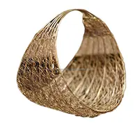 Highest Quality Metal Decorative Storage Baskets Rose Gold Color Metal Basket For Wedding and Birthday Gifted