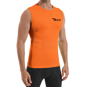Stretchable Best Selling Sleeveless <b>Compression</b> <b>Shirts</b> Low Price Adults Sleeveless <b>Compression</b> <b>Shirts</b> - Product Image 2