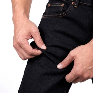 Jeans Clásicos de Invierno para Hombre, Estilo Vintage, Duraderos, de Algodón Elástico y Transpirable, Corte Regular, Fabricación en Masa, Logotipo Personalizado - Product Image 4