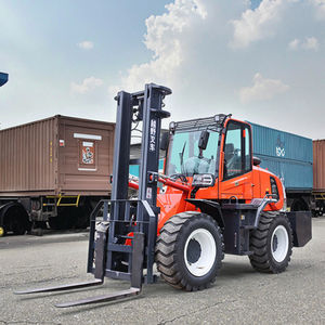 รถยกดีเซลใหม่2500kg-3500kg 3M-6M Triplex Mast ยางทึบ4WD จำแลงด้านข้าง - Product Image 4