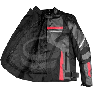 Chaqueta de motocicleta para hombre, textil, Cordura, carreras, motorista, aprobado por la CE, impermeable, todo el clima - Product Image 1