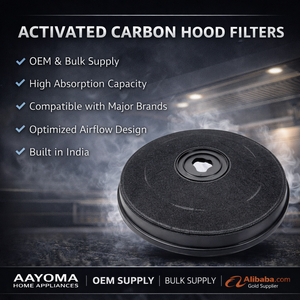 Filtre à charbon pour hotte aspirante AAYOMA OEM, pièces de rechange avec absorption des odeurs et de la graisse, tous modèles - Product Image 2