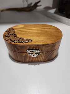 Affordable Handmade Wooden Gift Storage <b>Box</b> for Jewelry, Keepsakes, <b>Memories</b> and Small Treasures with Beautiful Vintage - Product Image 1