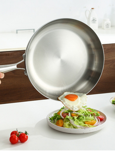 Professional Stainless Steel Fry <b>Pan</b> With Durable Construction And Excellent Heat Distribution - Product Image 5