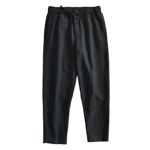 Pantalones Deportivos Casuales para Hombre, 100% Algodón, Cintura Elástica con Botones, Secado Rápido, Transpirables, Anti-Pilling, Anti-Arrugas, Estilo Urbano Holgado - Product Image 1