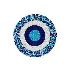 Premium Craftsmanship Modern Glass <b>Bead</b> Cocktail <b>Coasters</b> Durable for Housewarming & Other Events Great Promotional Item - Product Image 2