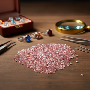 Cabochons ronds en tourmaline rose bébé naturelle de 2 mm et 4 mm, pierres précieuses en vrac pour la fabrication de bijoux, vente en gros - Product Image 3