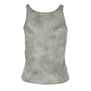 Women <b>Cloud</b> Tie Dye Ribbed Tank Top Bow Tie <b>Neck</b> Slim Fit Casual Summer Cami Vest Top Multicolor - Product Image 4