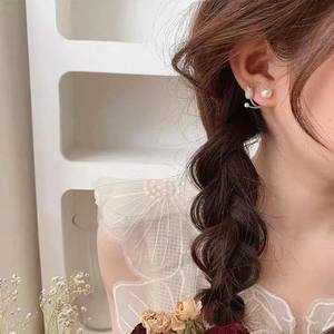 Pendientes Colgantes de Perlas de Agua Dulce Naturales de Zhuji, Diseño de Tulipán Fresco y Natural con Cuentas Mantou, Joyería de Moda - Product Image 4