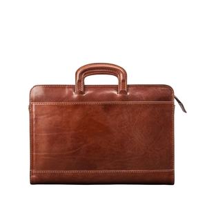 Bolsa de Trabajo Profesional de Cuero Marrón Castaño, Cosida a Mano, Resistente, para Viajes de Negocios, con Logotipo Personalizado Disponible, Proveedor Mayorista - Product Image 1