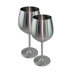 Verre à vin haut de gamme en acier inoxydable 304, fabriqué à la main, capacité 500 ml, style moderne et unique, directement de l'usine - Product Image 4