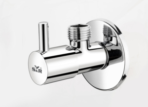 Robinet d'angle mural en alliage de zinc durable, vanne de contrôle d'eau robuste, raccord de plomberie pour salle de bain et chasse d'eau des toilettes - Product Image 2