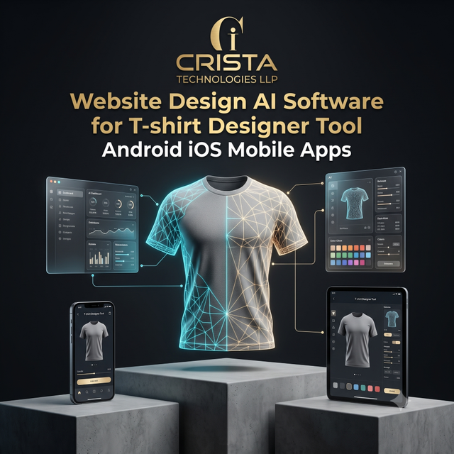 Website Design AI Software for T-shirt Designer Tool Android iOS Mobile Apps WordPress Shopify Plugin AI CRM Software eCommerce