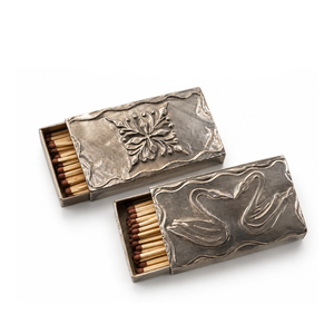 Handcrafted Solid Brass <b>Matchbox</b> Holder Decorative Match Case Vintage Tabletop Storage Sleeve for Candle Fireplace Home Decor - Product Image 1
