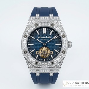 Audomers Piguat Royal Oakk Offshore Chronograph Diamond Quartz Fashion <b>Watch</b> 42mm Stainless Steel Octagon Analog Crystal - Product Image 6