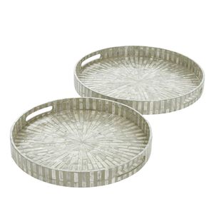 ถาดเสิร์ฟไม้หรูหราฝังมุกประดับมุกแท้ พร้อมงานฝีมือทำมือ สำหรับตกแต่งบ้านระดับพรีเมียม - Product Image 5