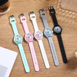 Stylish Neutral Colorful Woman Quartz <b>Watch</b> Simple Arabic Number Girl <b>Watches</b> Design for Students - Product Image 6