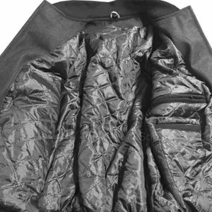 Blouson universitaire pour homme avec manches en cuir, corps en laine, style décontracté et tendance - Product Image 3