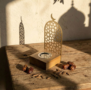 Brûleur à encens Mabkhara en bois de luxe avec écran métallique islamique, brûleur à encens Oud pour la décoration de la maison, brûleur à encens chinois - Product Image 2