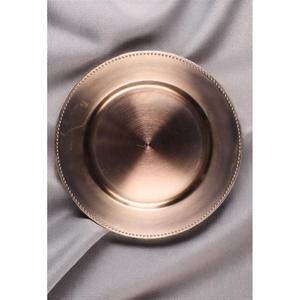 Assiettes de présentation en cuivre antique pour fêtes et événements, accessoires de table écologiques, 12'' 13'', tailles personnalisées, vente chaude - Product Image 1