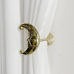 Ganchos de pared pequeños con forma de luna, ideales para habitaciones infantiles, también se pueden usar como joyas y accesorios diarios, de la India. - Product Image 1