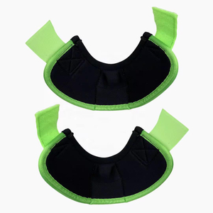 Bota Protectora para Caballos de Tela Verde, Color Sólido, para el Cuidado Equino - Product Image 2