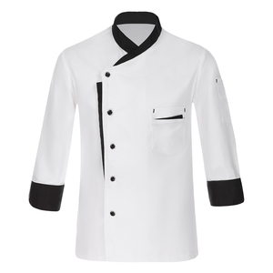 Chaquetas de Chef de Alta Calidad en Lona, Nuevas, Modernas, de Manga Larga/Corta, Cómodas, Unisex, Uniformes para Restaurante y Hotel - Product Image 1