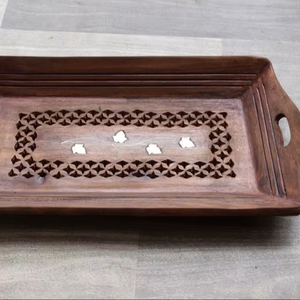 Handmade Vintage Wooden Serving <b>Tray</b> Wood <b>tray</b> <b>Breakfast</b> <b>tray</b> Kitchen <b>Tray</b> - Product Image 1