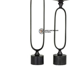 Luxury Black Bone Resin Eco-Friendly Durable <b>Candle</b> Holder <b>Set</b> Modern Decorative Pillar <b>Candle</b> Stand Christmas Valentine's Day - Product Image 5