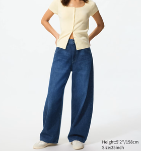 Jeans de Mezclilla para Mujer, Corte Recto, Transpirables, Personalizados OEM, Corte Regular, Casuales, 100% Algodón, Teñido Liso, Tela Cómoda - Product Image 2