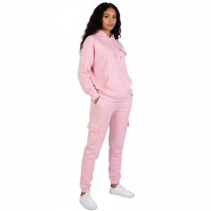 Ensemble 2 pièces décontracté pour femme, effet vieilli, veste zippée et pantalon de survêtement, collection 2025 - Product Image 4