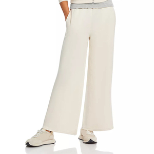 Pantalones deportivos flexibles para mujer, de tela elástica, cintura alta, transpirables, de pierna ancha, para fitness, entrenamiento, correr, yoga - Product Image 6
