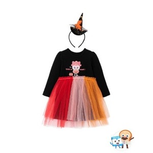 Vestido Tipo Cupcake Coreano OZKIZ para Niñas de 2 a 6 Años, Primavera/Otoño, Moda Infantil al por Mayor, Hecho de Poliéster - Product Image 1