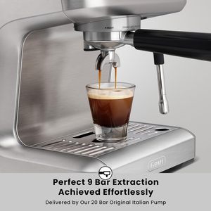 Machine à expresso 1000C, pression de 20 bars avec manomètre et buse vapeur pour mousse de lait - Product Image 2