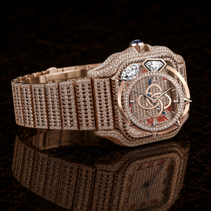 Luxury Jewelry Style Moissanite <b>Diamond</b> <b>Watch</b> Men Stainless Steel Bracelet <b>Watch</b> - Product Image 2