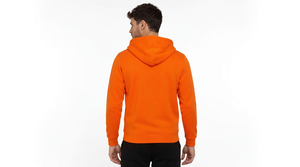 Mens everyday zip <b>hoodie</b> with premium construction breathable comfort and smooth texture for stylish practical all season wear - Product Image 4