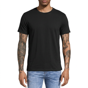 Camiseta de Manga Corta para Hombre, Cuello Redondo, Color Sólido, Lisa, Corte Regular, Informal, Tejido de Punto, Serigrafiada, Ecológica, de Secado Rápido, Algodón Jersey - Product Image 6
