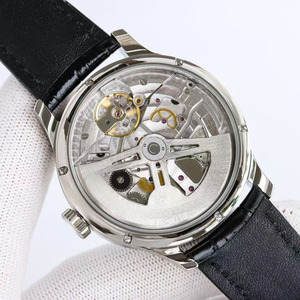 Reloj de Hombre Mecánico Automático, Moderno, Clásico y Lujoso, con Esfera Negra, Correa de Cuero, Estilo Deportivo Casual, con Indicador de Fecha - Product Image 5
