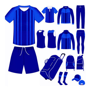 ชุดฟุตบอลครบชุด ชุดแข่งขันฟุตบอลสำหรับผู้ใหญ่ แบบกำหนดเอง ผ้าโพลีเอสเตอร์ 100% แห้งเร็ว เสื้อฟุตบอลแบบยูนิฟอร์ม - Product Image 3